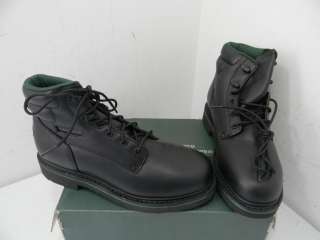 New Mens Florsheim Steel Toe FE675 6 Black Boot   Size 10 1/2 Medium 