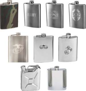 Military Army USMC Stainless Steel Flask  