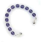  Roman Silvertone Purple Beaded Jewelry Set