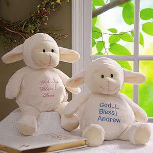   Animals   Plush Christening Lamb  Baby Baby Toys Dolls & Stuffed Toys