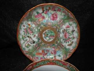 ANTIQUE ROSE MEDALLION CUP AND SAUCER  