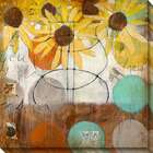  Judy Paul Flowers and Circles II Oversized Canvas Art