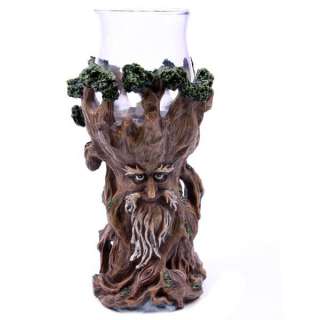 Legends of Avalon Tree Man with Glass Candle Holder  