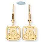 Disney Pooh Bear Earrings   Gold plated Sterling Silver Winnie the 