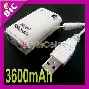 New 3600mAH Rechargable Battery For XBOX 360 Controller  