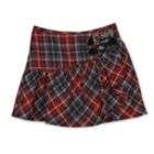 Byer Girl’s Skirts Traditional Double Buckle Short Red/Black