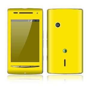  Sony Ericsson Xperia X8 Decal Skin Sticker   Simply Yellow 