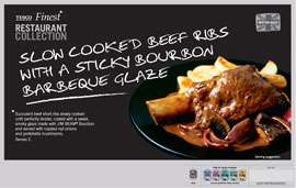Finest* Restaurant Collection Slow Cooked Beef Ribs with a Sticky 