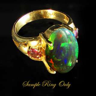 54ct. MAGNIFICENT NATURAL LIGHTNING RIDGE SOLID OPAL  