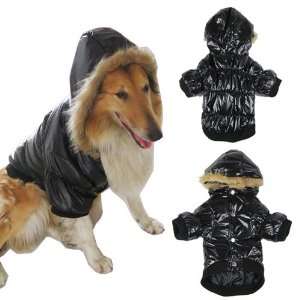  Platinum Pets Dog Winter Dog Coat, Medium, Black: Pet 
