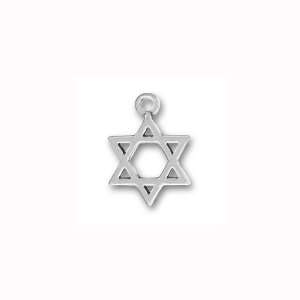  Charm Factory Pewter Star of David Charm: Arts, Crafts 