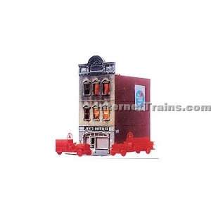   Model Power HO Scale Building on Fire Built Up Building Toys & Games