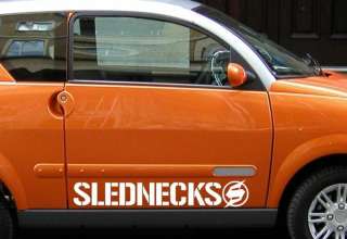 slednecks decal sticker sled truck atv new extreme car  