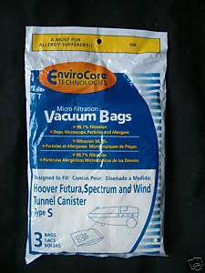 24 HOOVER Windtunnel Allergy Vacuum TYPE S Bags FAST !  