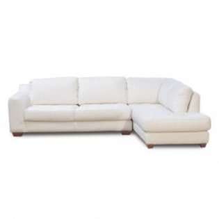 Diamond Sofa Zen Right Facing Chaise 2 Piece Sectional   White   See 
