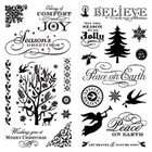 Inkadinkado Christmas Clear Stamps 4X8 Winter Silhouettes