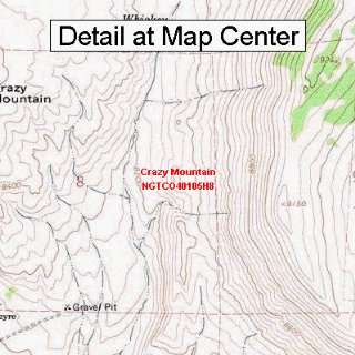   Map   Crazy Mountain, Colorado (Folded/Waterproof)