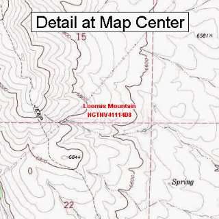   Map   Loomis Mountain, Nevada (Folded/Waterproof)