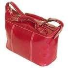 Floto Imports Piana Leather Mini Tote Handbag   Color Tuscan Red