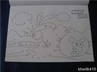 A4 Pictures of Angry Birds Coloring Book and Dot to Dot Series 2 
