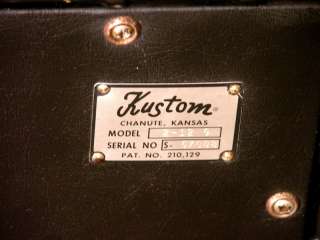 Vintage late 1960s Kustom K150 K 150 2 12 G 212 Guitar Amplifier Amp 