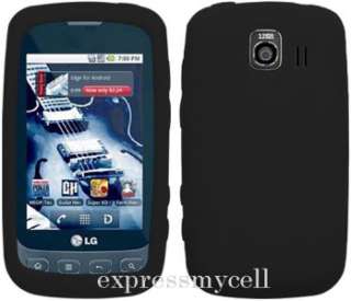GEL Case Cover 4 Virgin Mobile Sprint LG OPTIMUS V U BK  