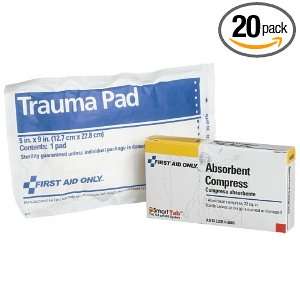  First Aid Only 32 Sq. In. Absorbent Trauma Pad (Pack of 20 