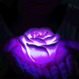   Changing Pumpkin/Rose/Lotus Flower LED Night Light Lamp Christmas Gift