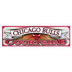 NBA Chicago Bulls 9 by 30 Wood Sign 