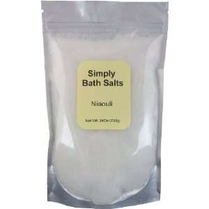   Salts, Niaouli Bath Salts, with Organic Oils and Dead Sea Salt Beauty