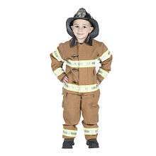   . FireFighter Suit with Helmet   8 to 10   Tan   Aeromax   