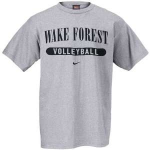   Wake Forest Demon Deacons Ash Volleyball T shirt