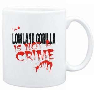 Mug White  Being a  Lowland Gorilla is not a crime  Animals