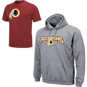 NFL Washington Redskins Big & Tall Hood & T Shirt Combo 5X Big:  