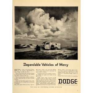   Army Military Wartime Ambulance   Original Print Ad