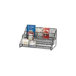  3 Tier Black Wire Counter Top Display Rack  23 1/2W X 12 
