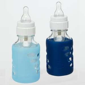 Dr Browns Protective Glass Bottle Sleeves 4oz Blue  