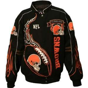    NFL Cleveland Browns Big & Tall On Fire Jacket: Sports & Outdoors