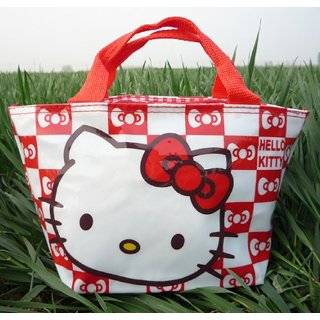   Kitty Flower Lunch Bag Hello Kitty Body Lotion and 1 Fruit Notepad Set