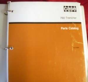 Case Parts Catalog 760 Trencher 1989  