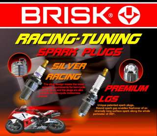 BRISK BOR12LGS High Performance Motor Cycle Special Silver Electrode 