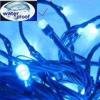   500 LED White Xmas Christmas Lights Party Dark Green Wire Waterproof