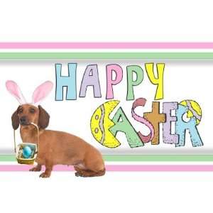  Easter Smooth Dachshund Greeting Cards Health & Personal 