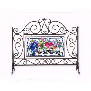   : Wire Flower Stand   Fireplace Screen by Joan Baker: Home & Kitchen