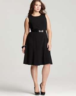 Calvin Klein Plus Size Fit and Flare Dress   Plus Sizes   Bloomingdale 