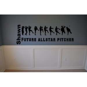   pitcher line up Future all Star Pitcher vinyl decal 