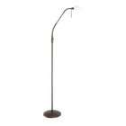   Task/Reading Floor Lamp, Oil Rubbed Bronze with Opal White Glass Shade