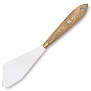  Blick Nickel Plated Painting Knives   Spatula with 1 5/8 x 