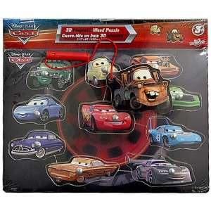  Disney Pixar Cars 3D Magnetic Wood Puzzle: Toys & Games