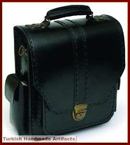 HANDMADE Leather Bag Briefcase Shoulder Attache 67 F1  